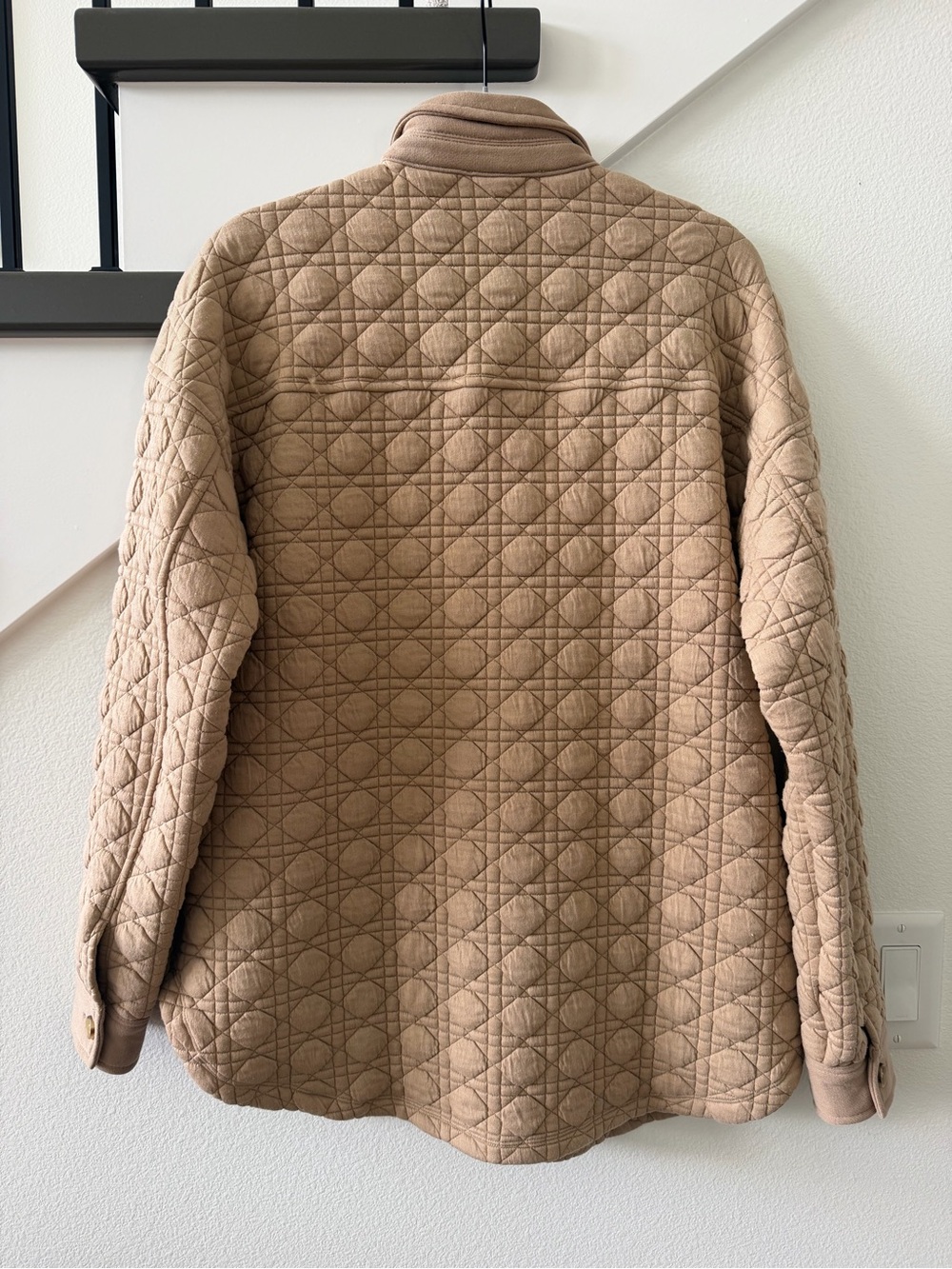 Doe & Rae Quilted Tan Jacket - Picture 5 of 5